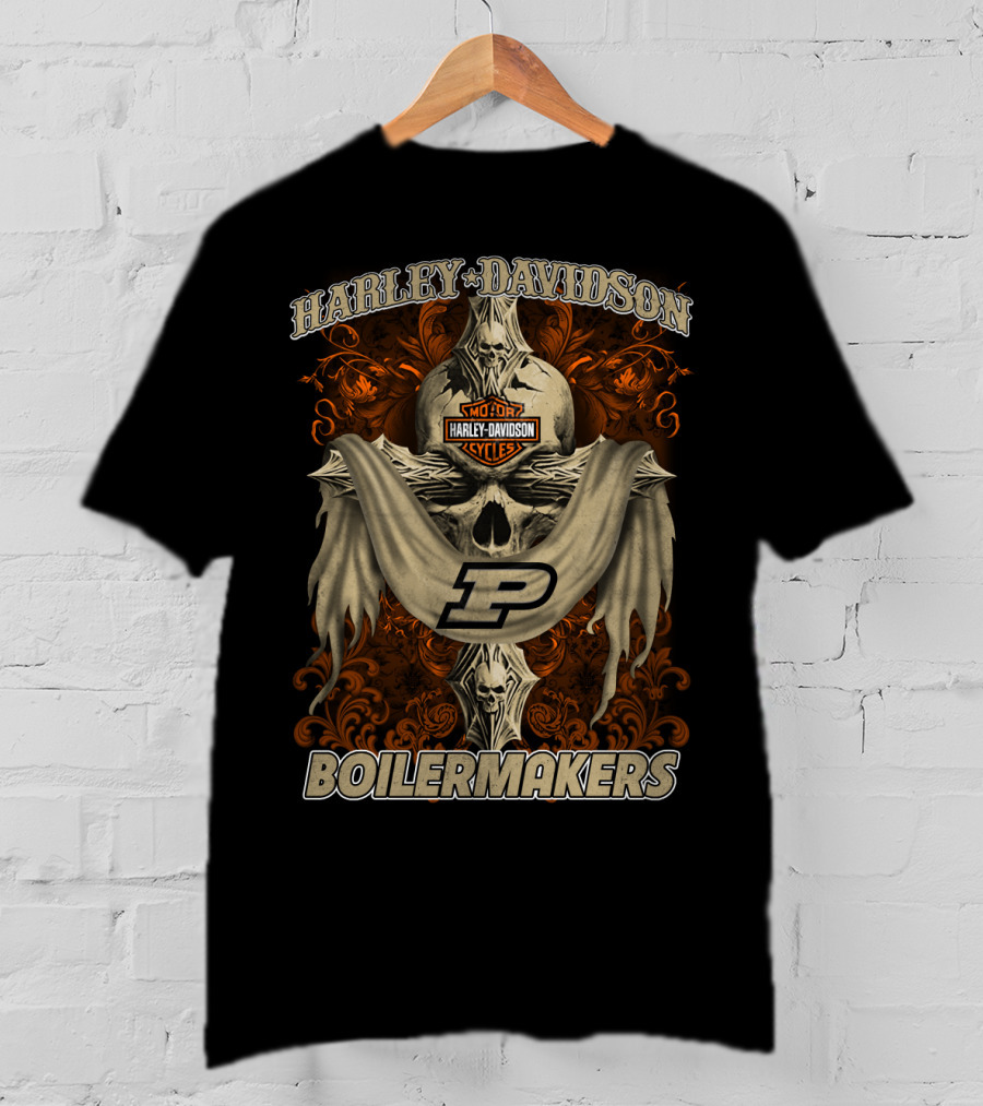 Harley Davidson Motorcycles Boilermakers Purdue T-Shirt
