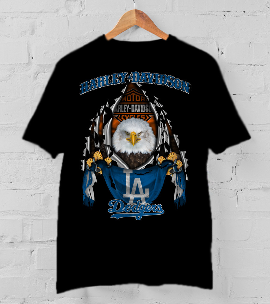 Harley Davidson La Dodgers Eagle T-Shirt