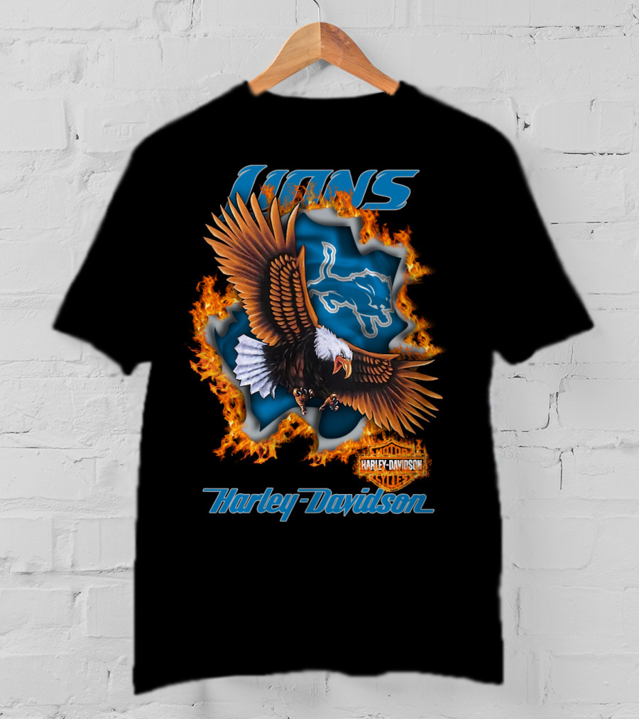 Lions Harley Davidson Nfl 84 Detroit Lions T-Shirt