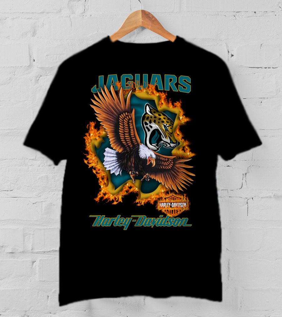 Jaguars 84 Harley Davidson Nfl Jacksonville T-Shirt