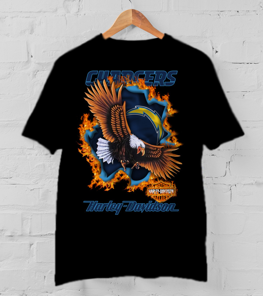 Chargers Harley Davidson Nfl Los Angeles 84 T-Shirt