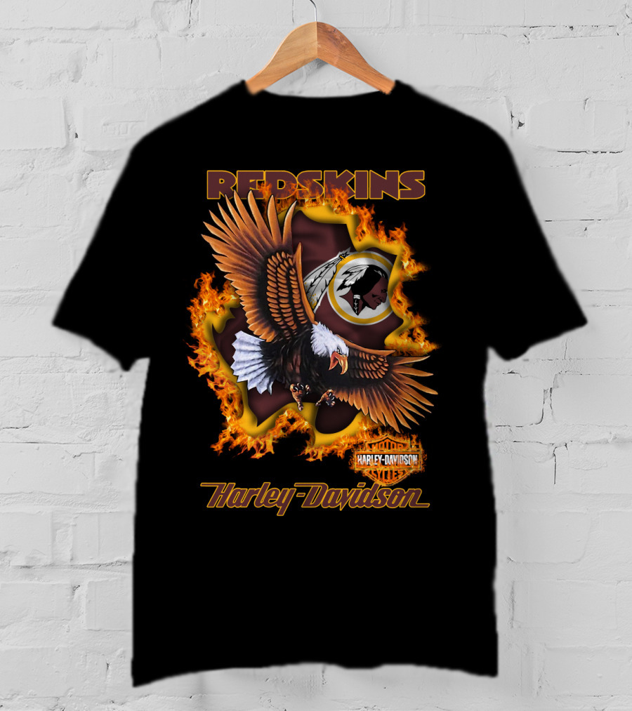 Redskins Eagle Harley Davidson Nfl 84 Washington T-Shirt