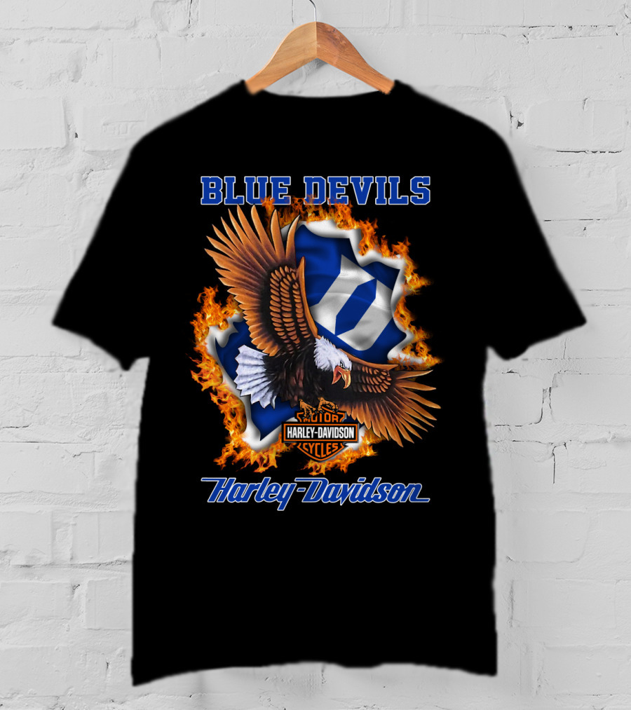 Blue Devils Harley Davidson Ncaa Duke 04.08 T-Shirt