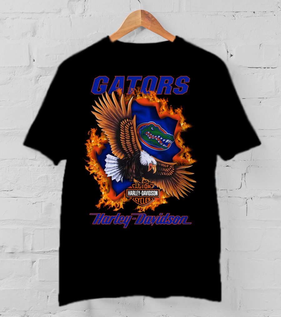 Gators Harley Davidson Florida Ncaa Cycles 04.08 T-Shirt