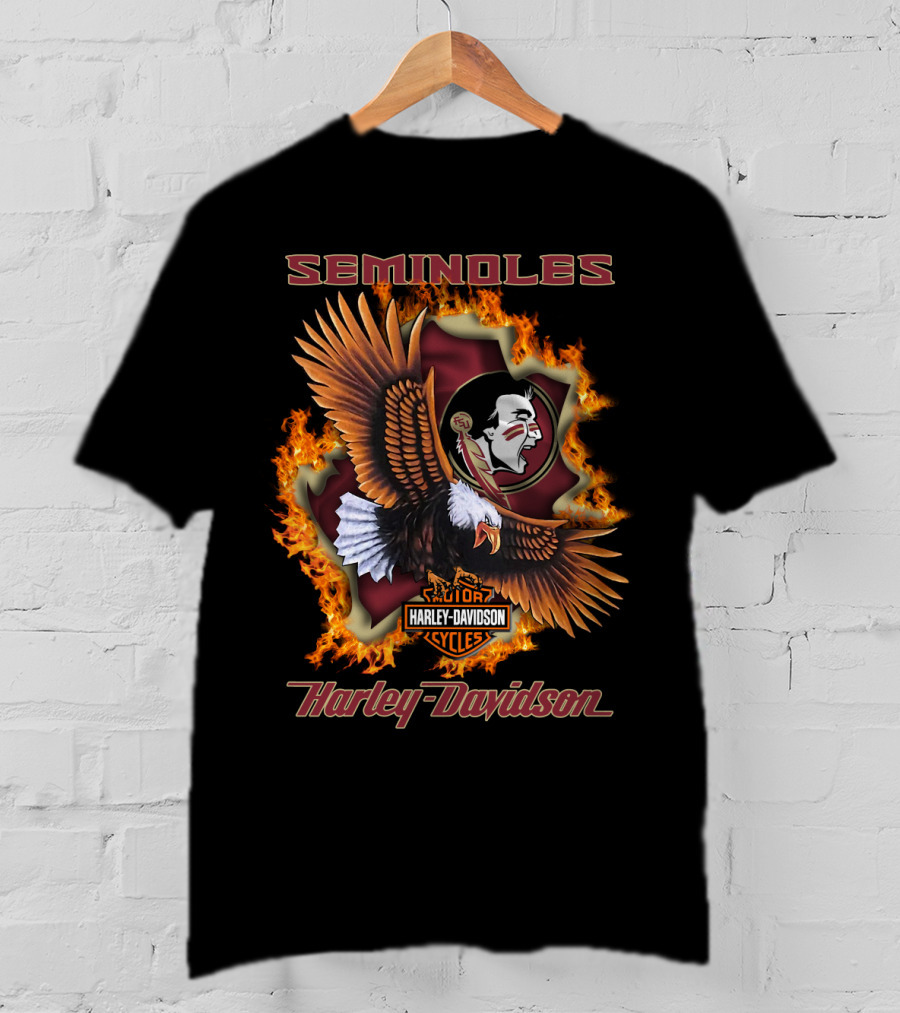 Seminoles Harley Davidson Cycles Florida State Ncaa 04.08 T-Shirt