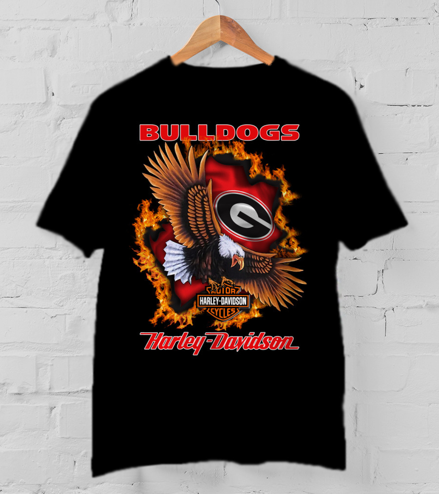 Georgia Bulldogs Harley Davidson Cycles 04.08 Ncaa T-Shirt