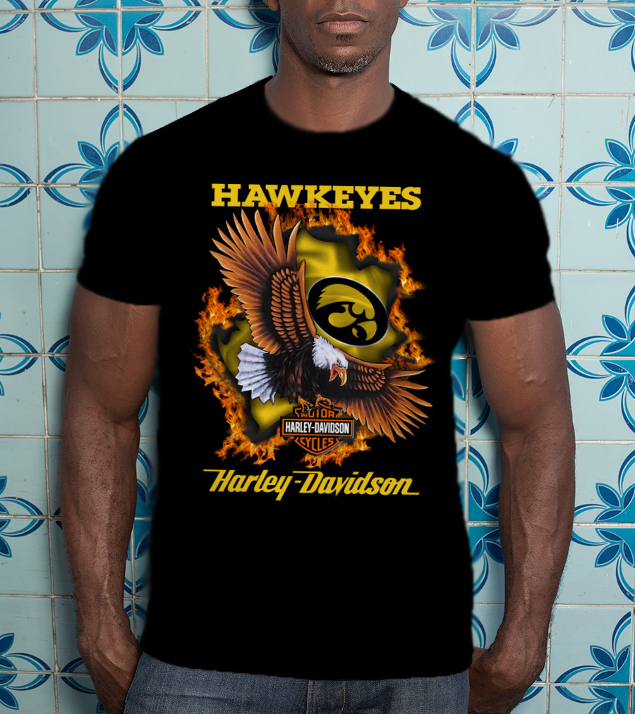 Hawkeyes Harley Davidson Cycles Hd Ncaa 04.08 Iowa Hawkeyes T-Shirt