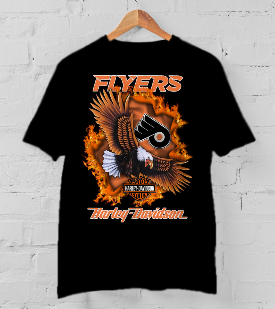 Flyers Harley Davidson Philadelphia Flyers Nhl 1204 T-Shirt