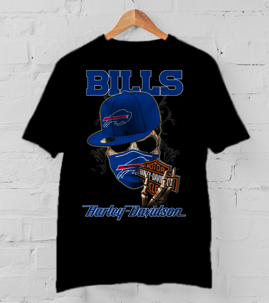 Bills Harley Davidson Nfl Buffalo Bills Harley Davidson Motorcycles T-Shirt