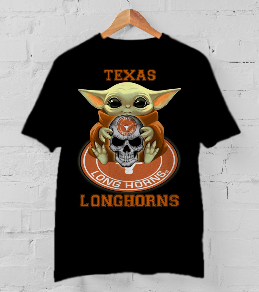 Texas Longhorns Baby Creature With Skull And Orange T-Shirt