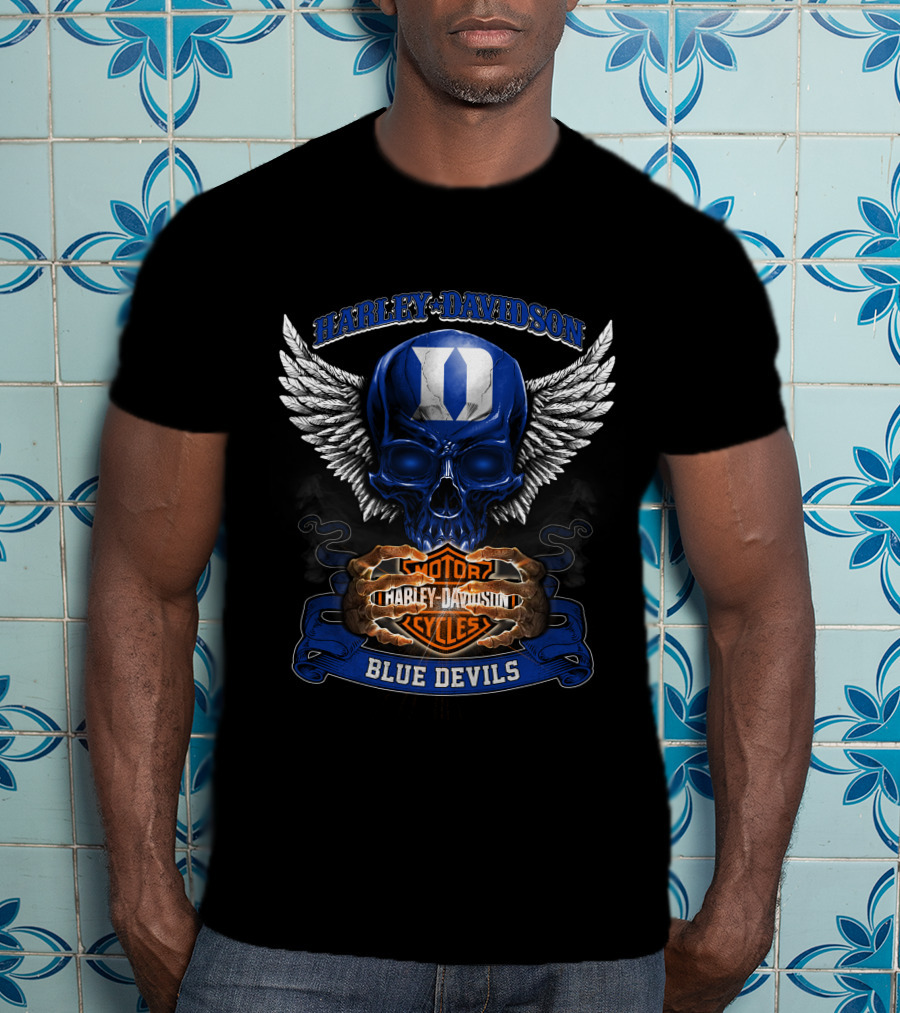 Harley Davidson Blue Devils Motorcycles Duke T-Shirt