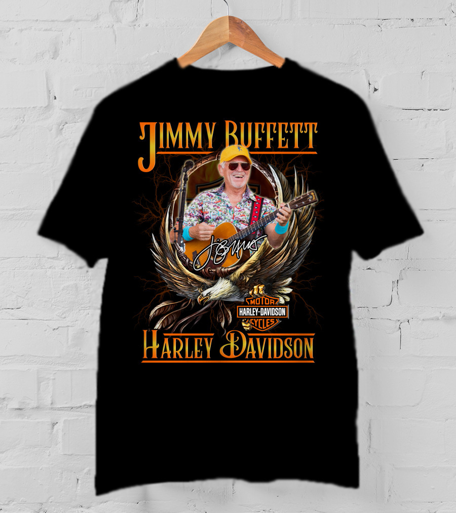 Jimmy Buffett Harley Davidson Motor Cycles T-Shirt