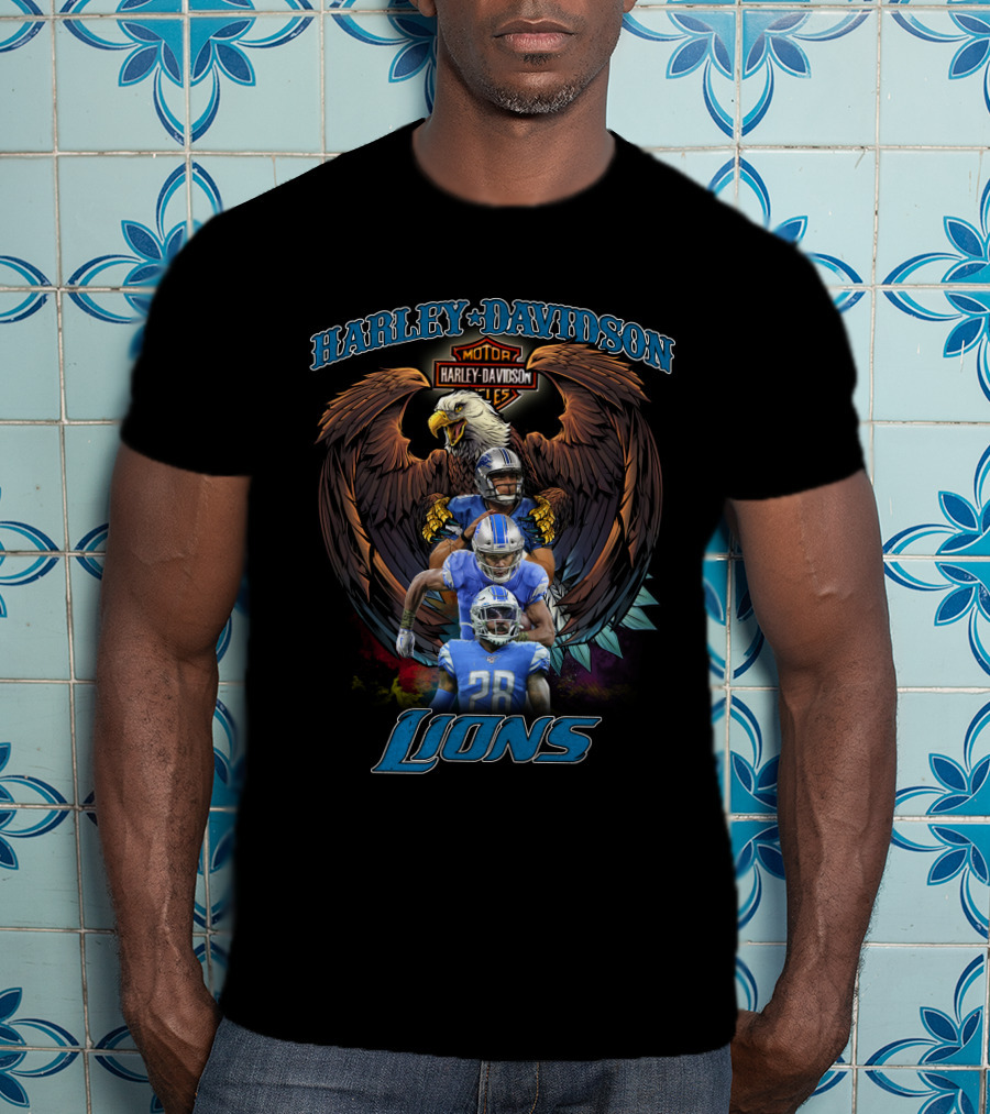 Harley Davidson Motor Lions Hd208 Detroit T-Shirt
