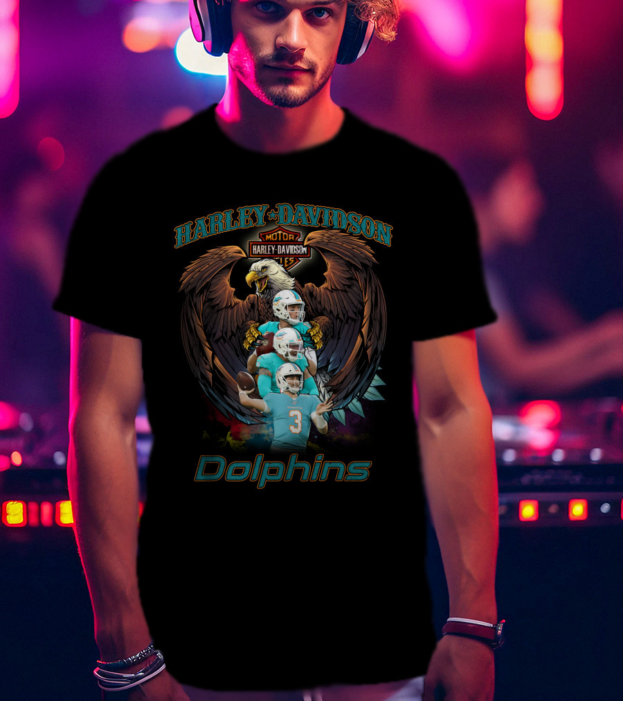 Harley Davidson Motor Dolphins T-Shirt