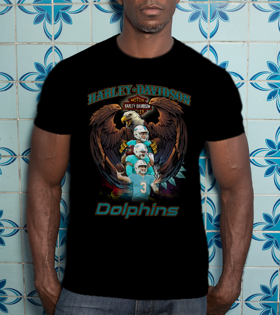 Harley Davidson Motor Dolphins T-Shirt