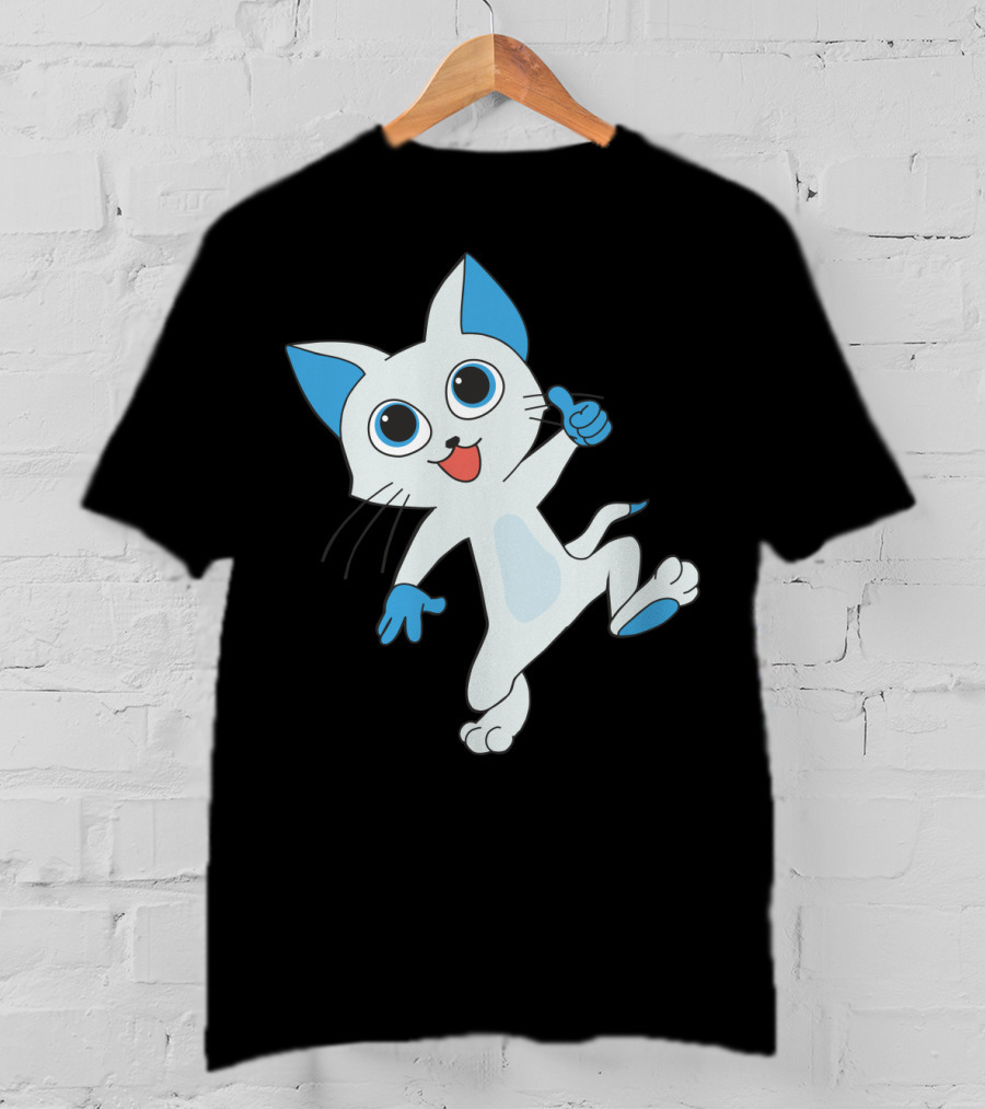 Fairy Tail Happy Cat Playful Dance T-Shirt