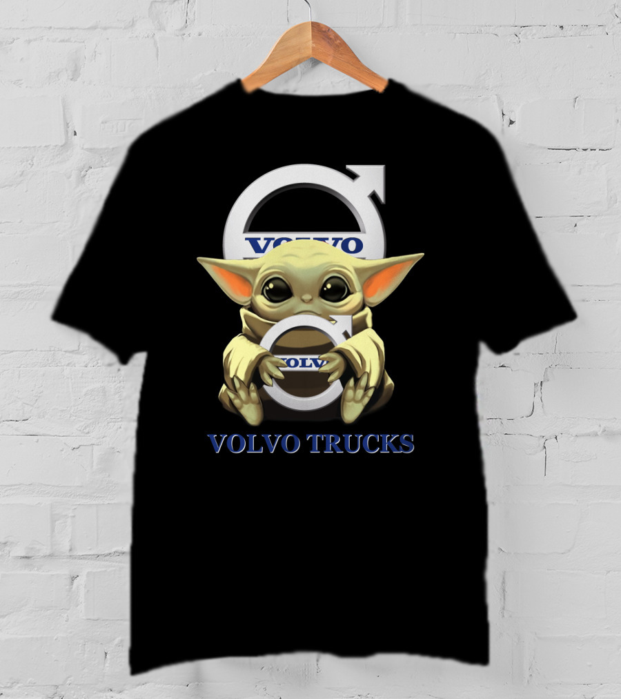 Volvo Trucks Baby Yoda Holding Volvo T-Shirt