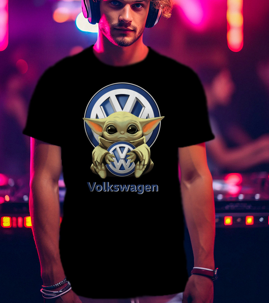 Volkswagen Baby Yoda Logo Embrace T-Shirt