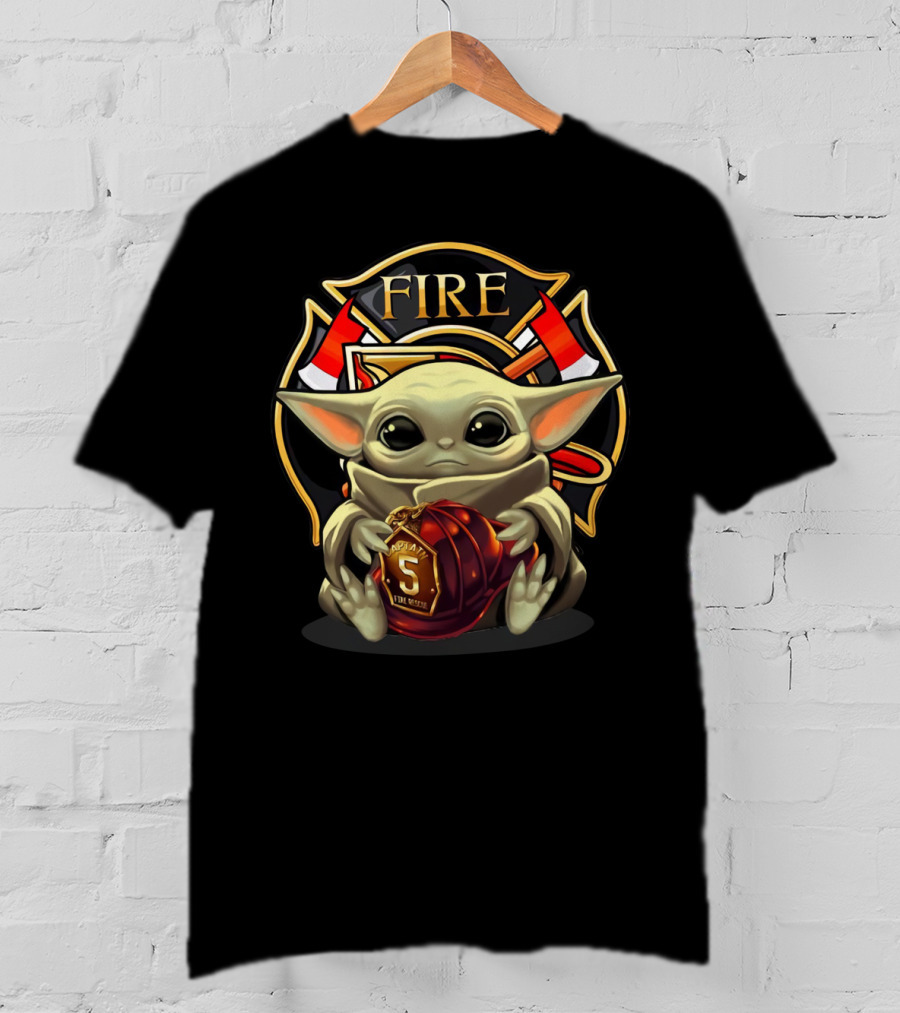 Firefighter Squad Yoda Captain 5 T-Shirt