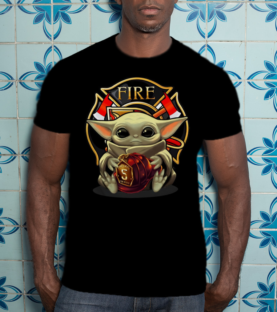 Firefighter Squad Yoda Captain 5 T-Shirt