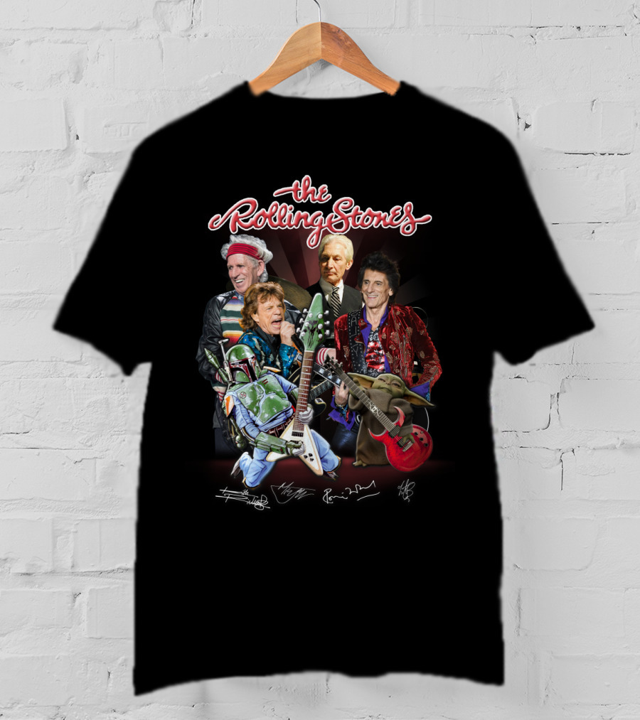 Band The Rolling Stones Star Wars Characters T-Shirt