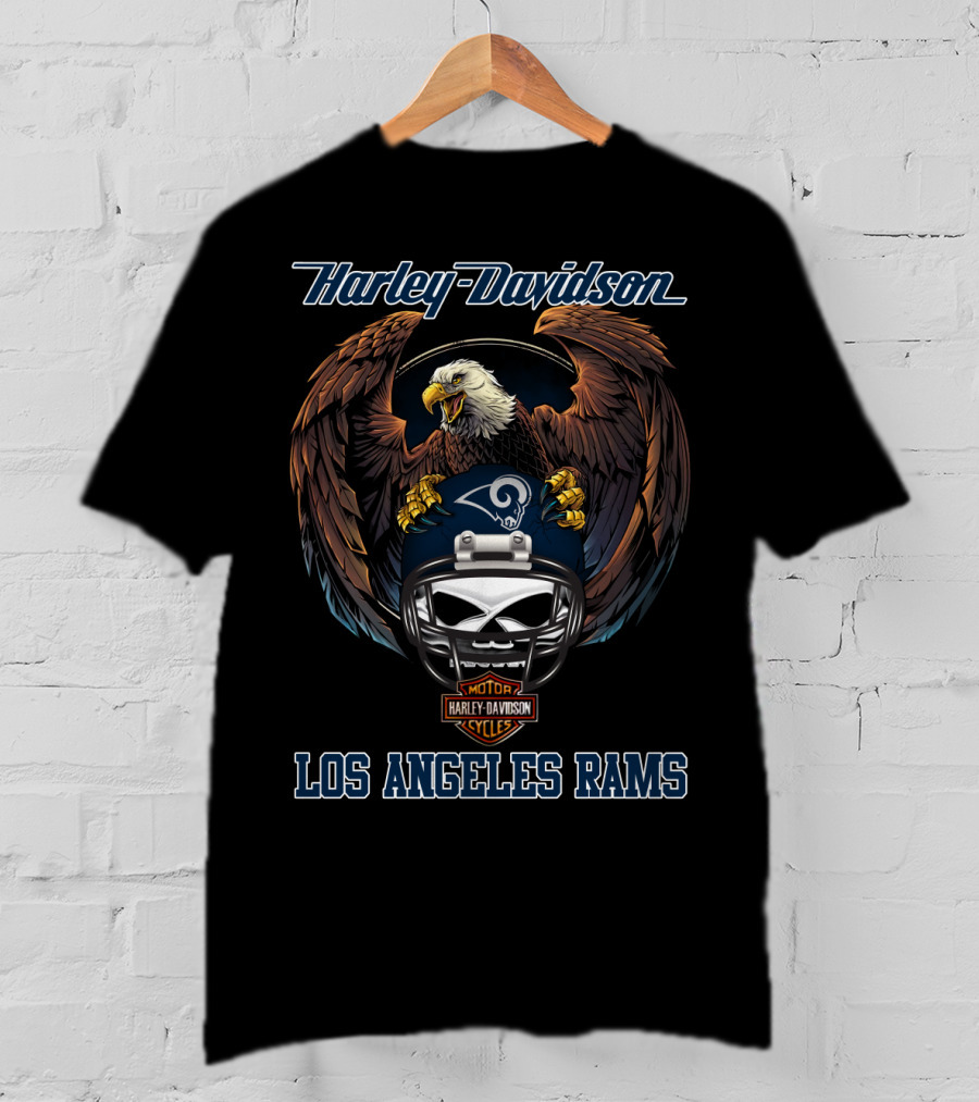 Harley Davidson Los Angeles Rams Lar T-Shirt