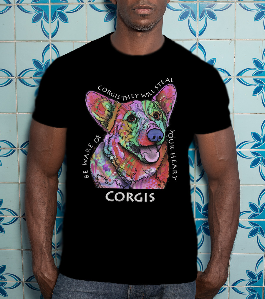 Be Aware Of Corgis They Will Steal Your Heart Corgis T-Shirt