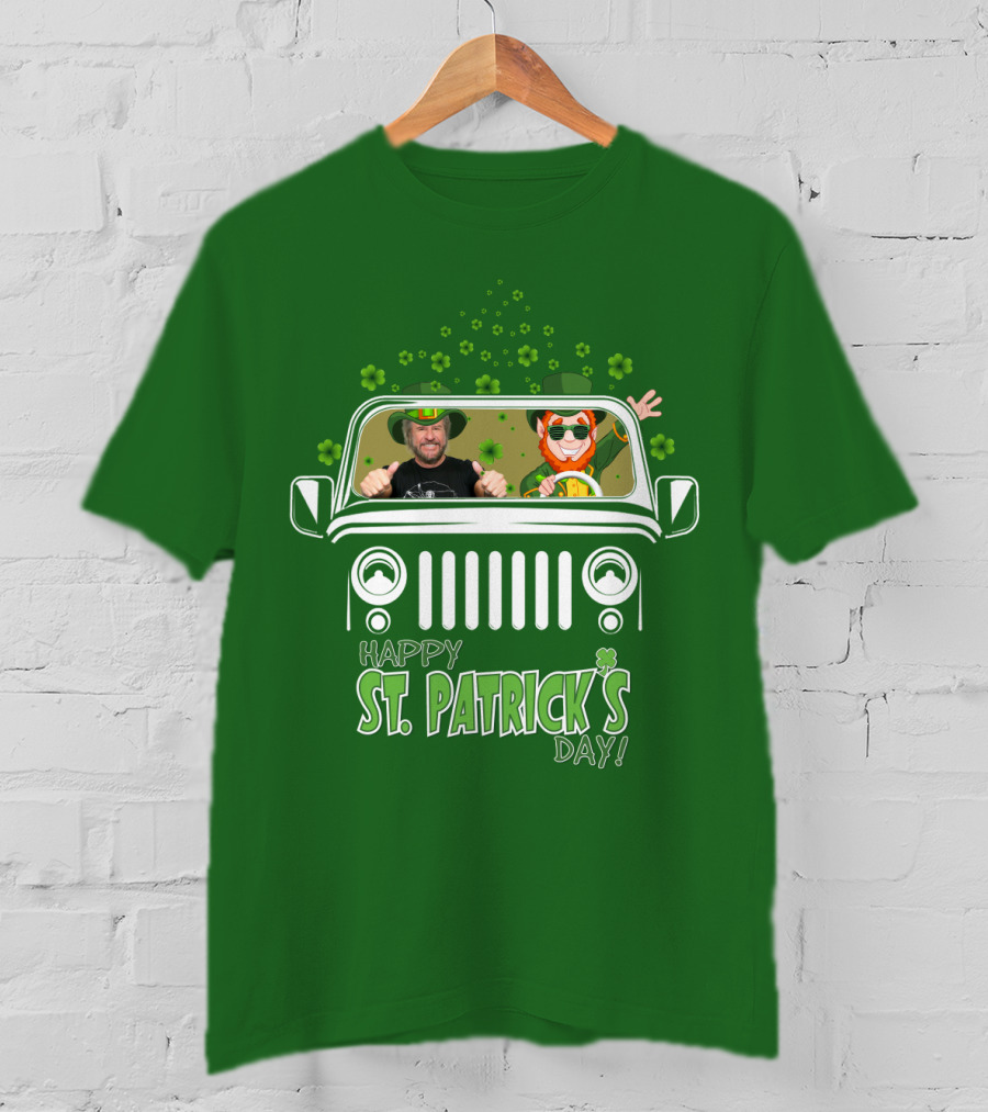Happy St. Patrick's Day Jeep Ride With Sammy Hagar And Leprechaun T-Shirt