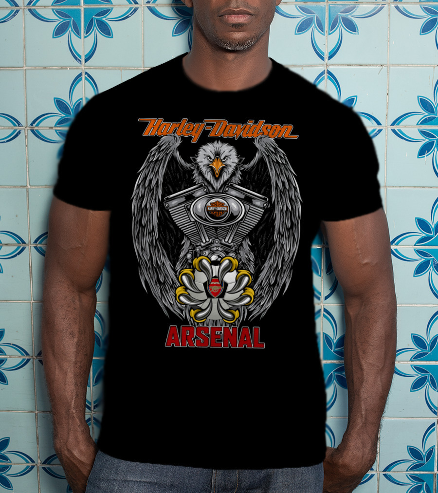 Harley Davidson Eagle Engine Arsenal T-Shirt