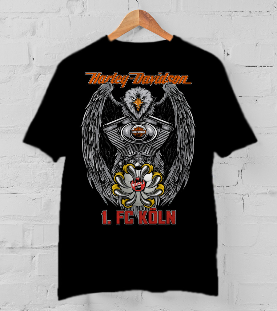 Harley Davidson Eagle Engine 1. Fc Köln T-Shirt