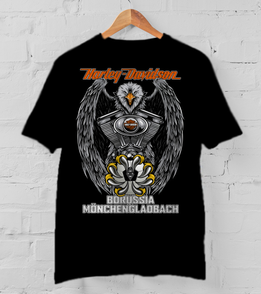Harley Davidson Eagle Engine Borussia Mönchengladbach T-Shirt