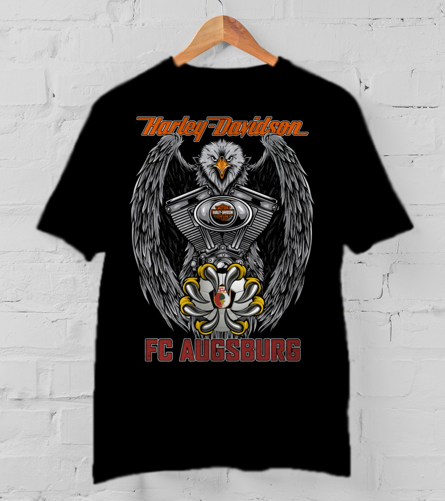 Harley Davidson Eagle Engine Fc Augsburg T-Shirt
