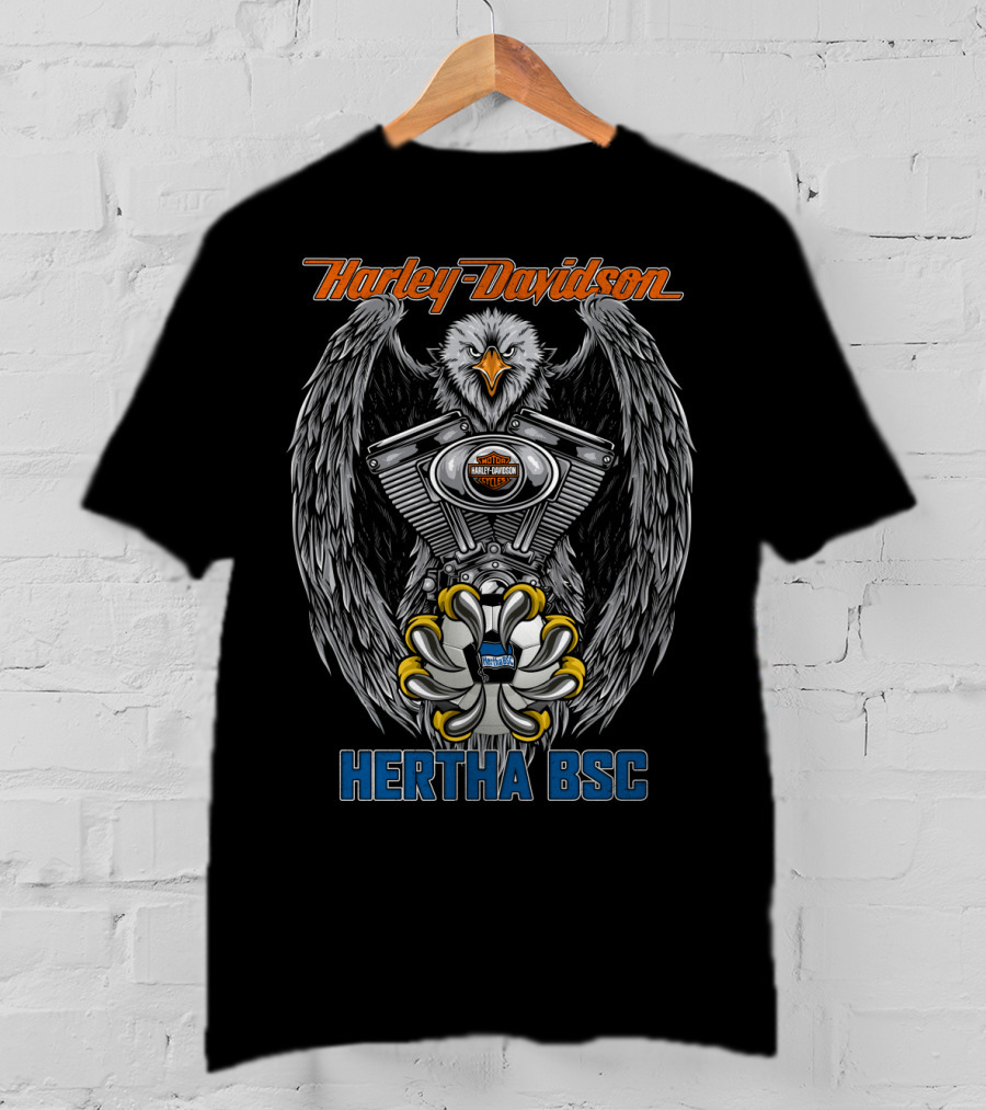 Harley Davidson Eagle Engine Hertha Bsc T-Shirt