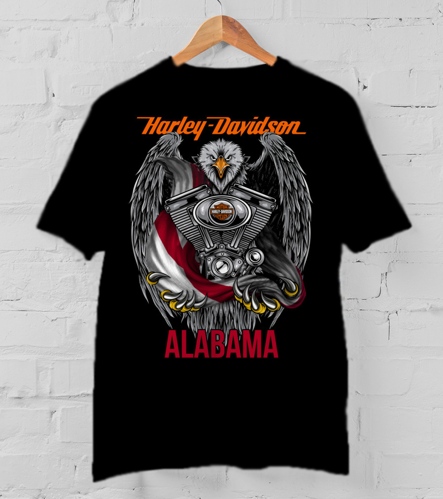 Harley Davidson Eagle Engine Alabama T-Shirt