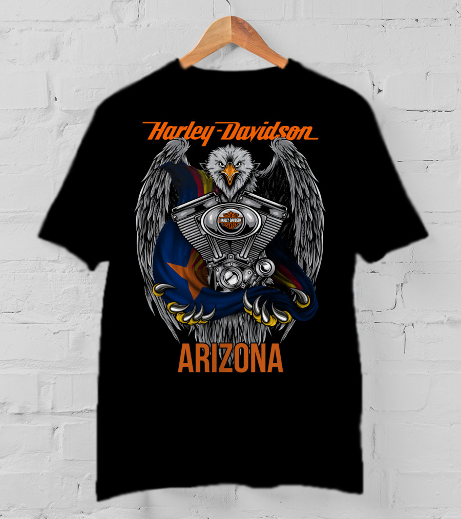 Harley Davidson Eagle Engine Arizona T-Shirt