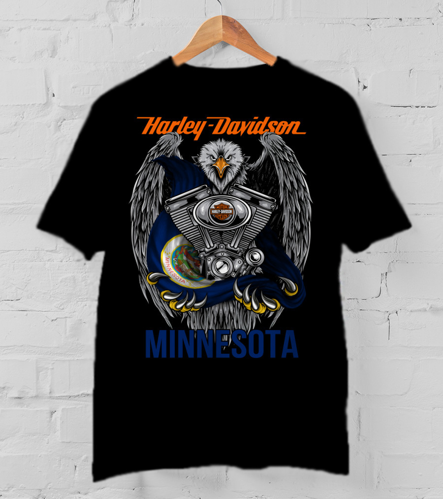 Harley Davidson Eagle Engine Minnesota T-Shirt