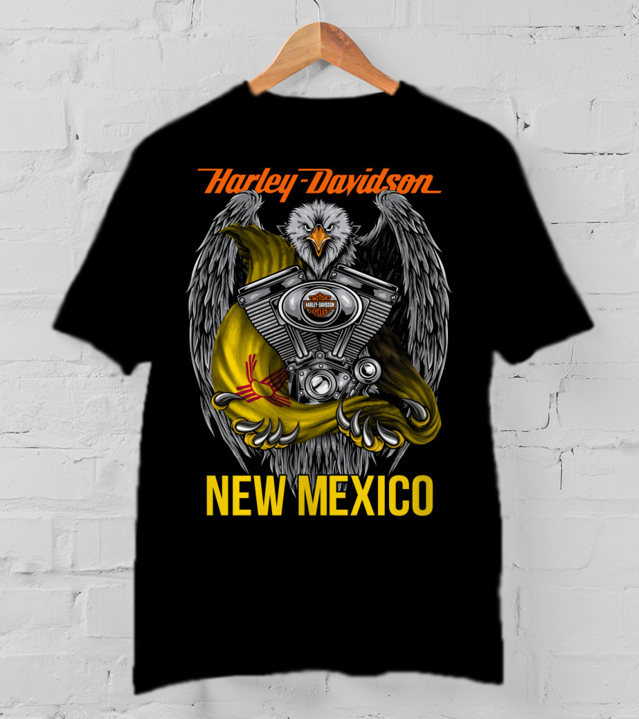 Harley Davidson Eagle Engine New Mexico T-Shirt