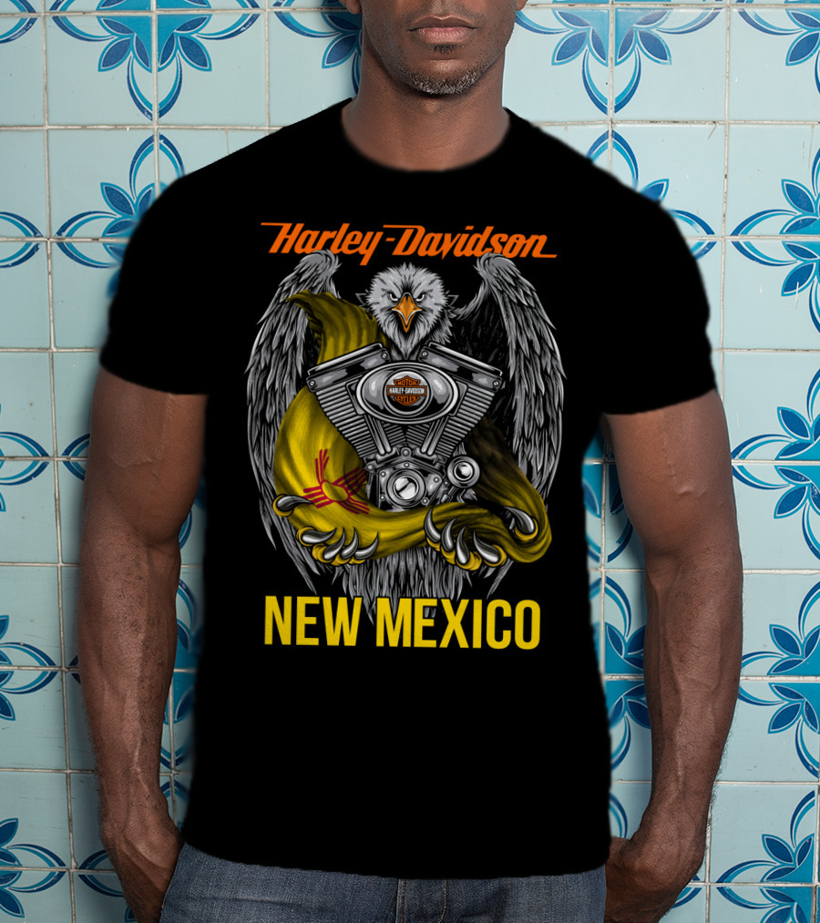 Harley Davidson Eagle Engine New Mexico T-Shirt