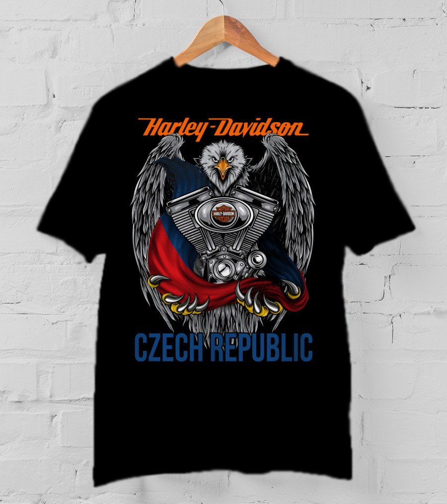 Harley Davidson Czech Republic Eagle Engine T-Shirt