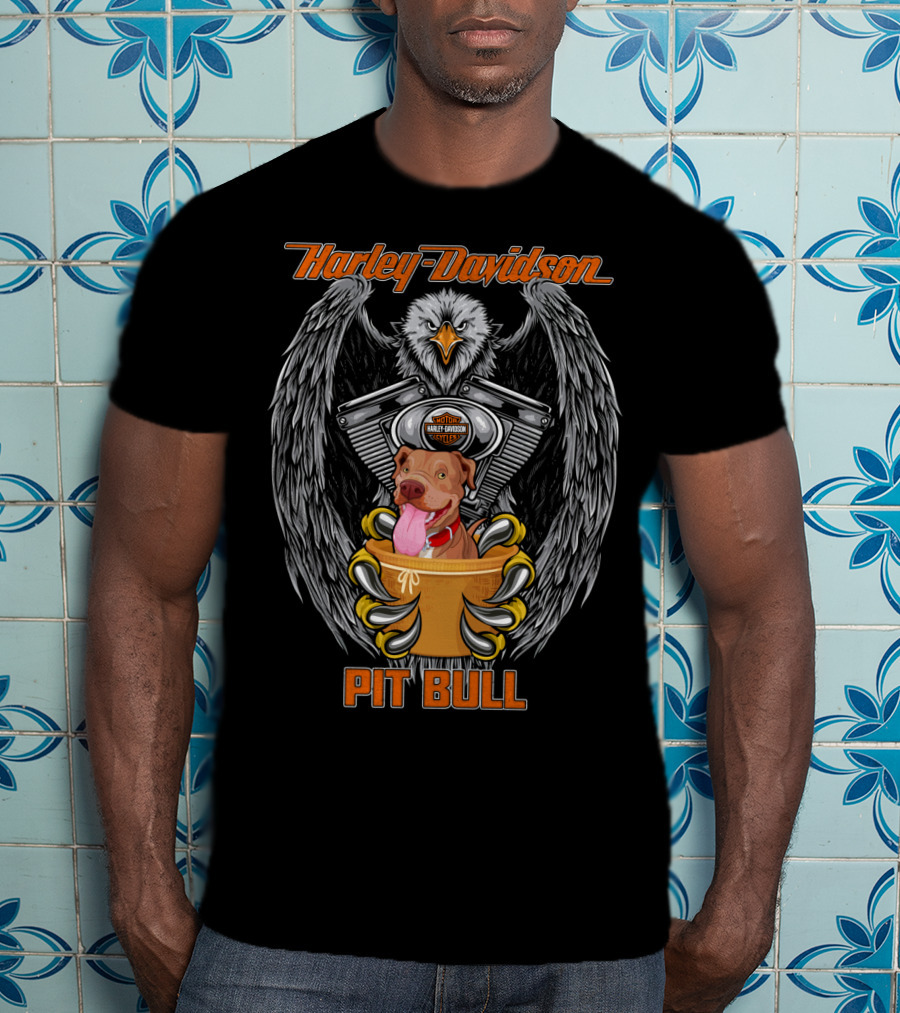 Harley Davidson Pit Bull Eagle T-Shirt