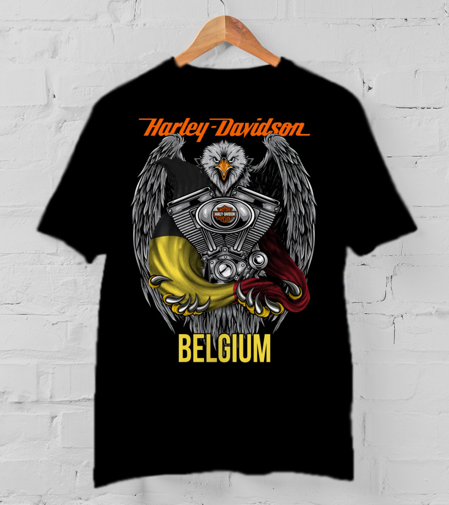 Harley Davidson Eagle Engine Belgium T-Shirt