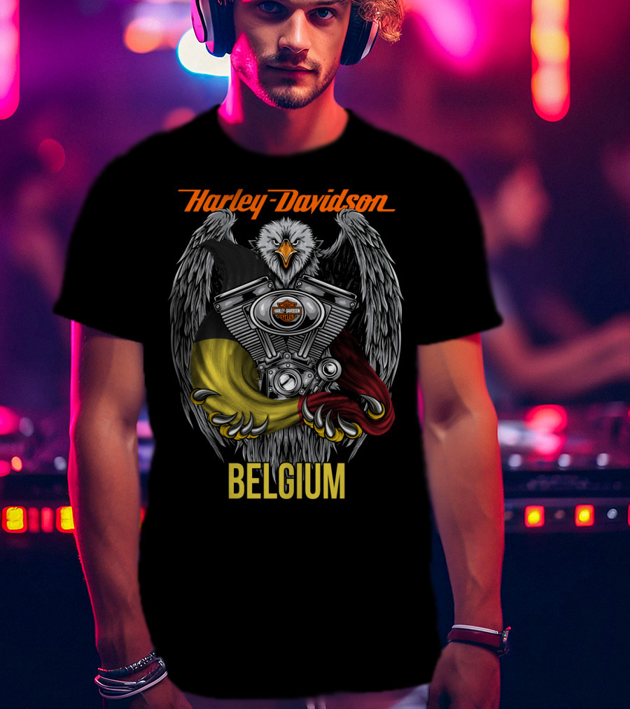 Harley Davidson Eagle Engine Belgium T-Shirt