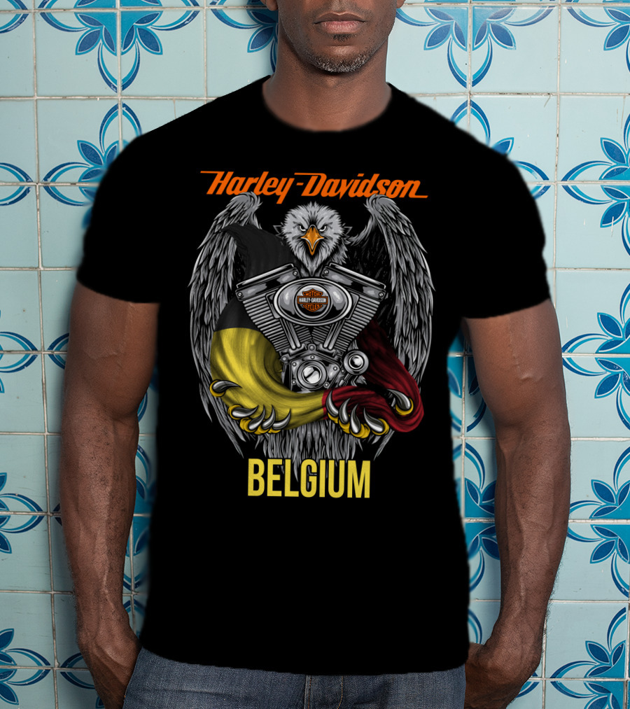 Harley Davidson Eagle Engine Belgium T-Shirt