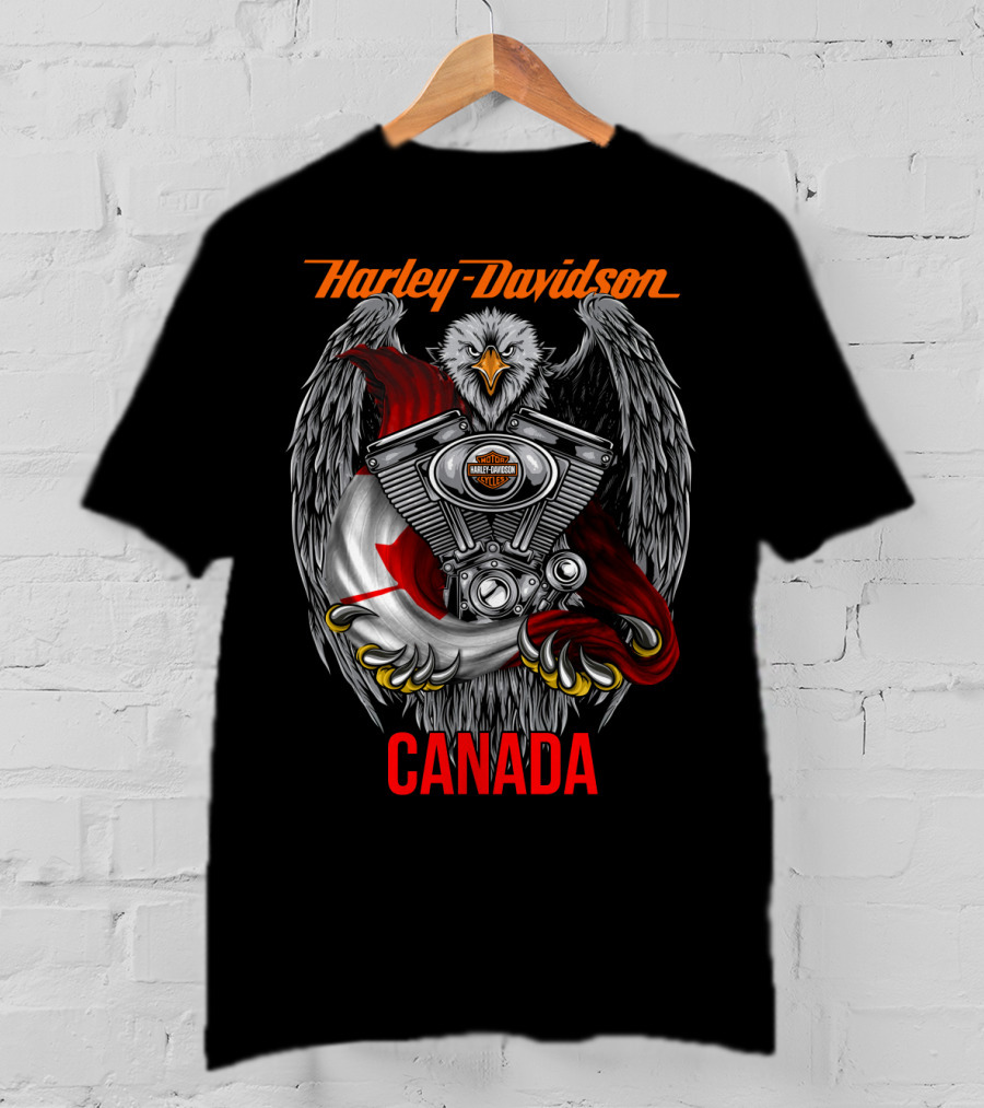 Harley Davidson Eagle Engine Canada T-Shirt