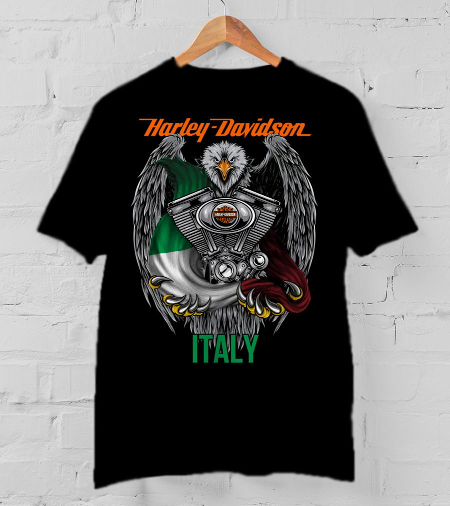 Harley Davidson Italy Eagle Engine T-Shirt