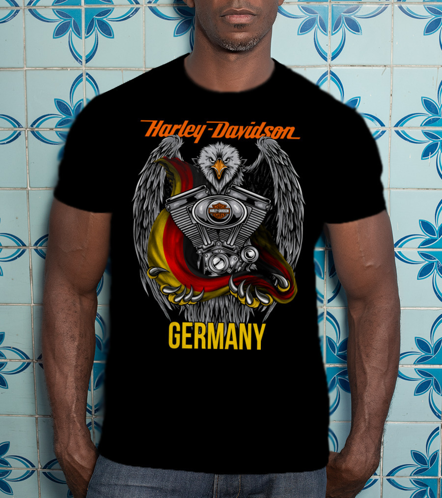 Harley Davidson Germany Eagle Engine T-Shirt