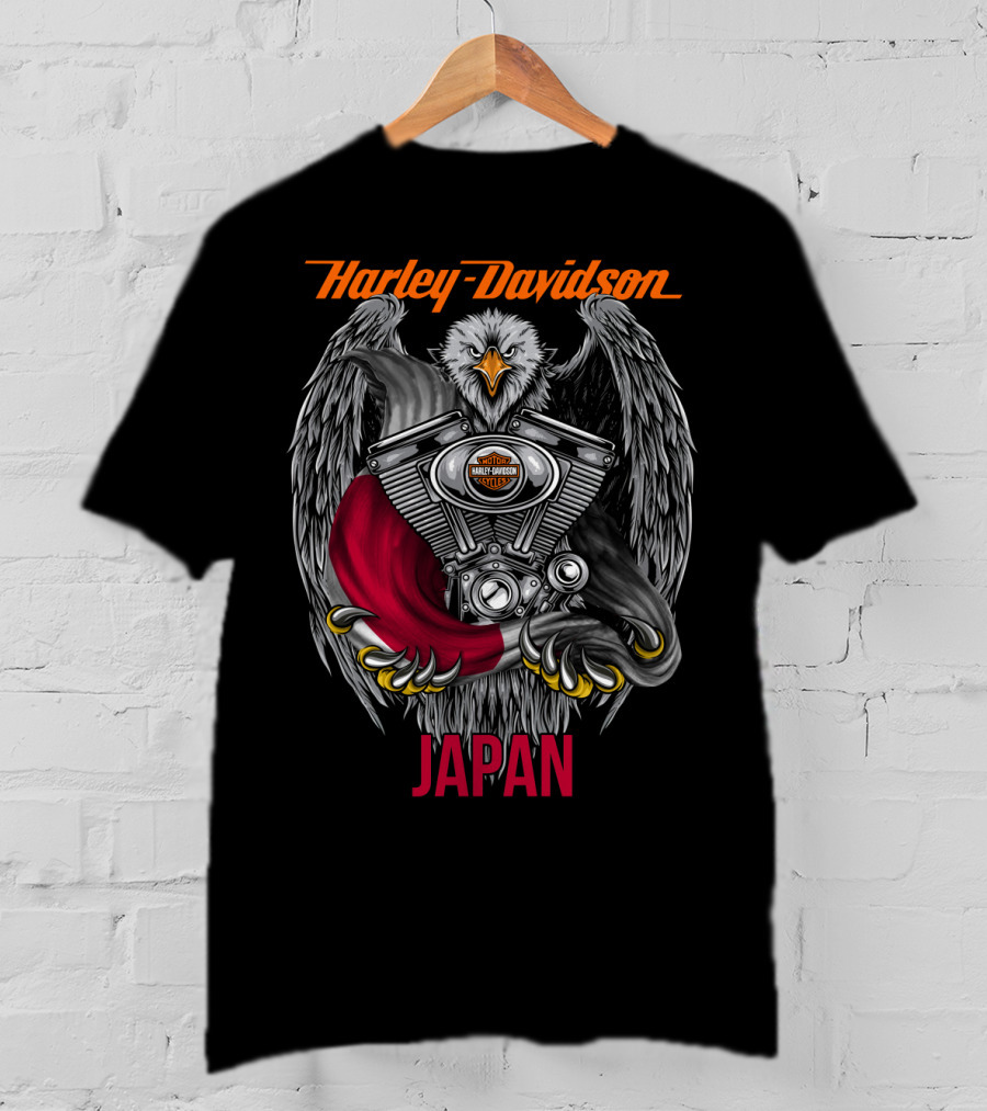 Harley Davidson Eagle Engine Japan T-Shirt