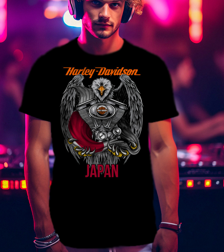 Harley Davidson Eagle Engine Japan T-Shirt