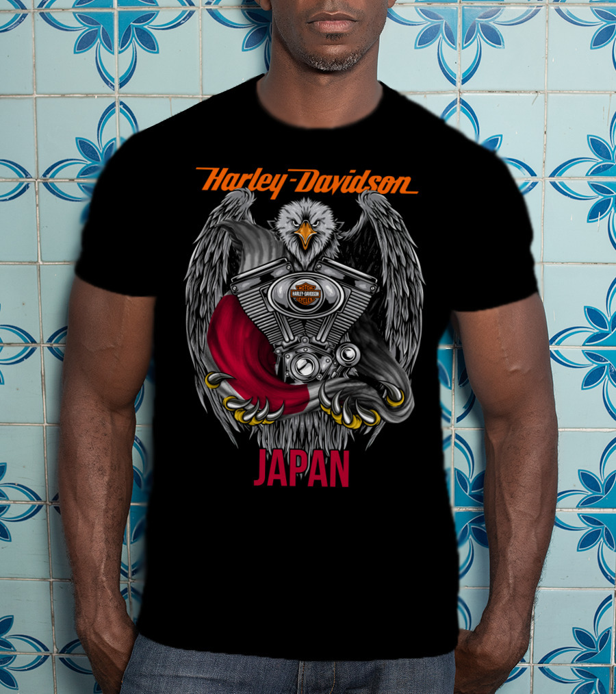 Harley Davidson Eagle Engine Japan T-Shirt