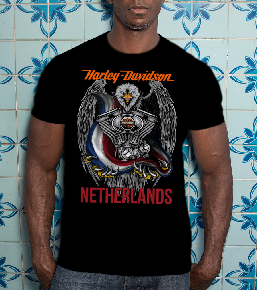 Harley Davidson Netherlands Eagle Engine T-Shirt